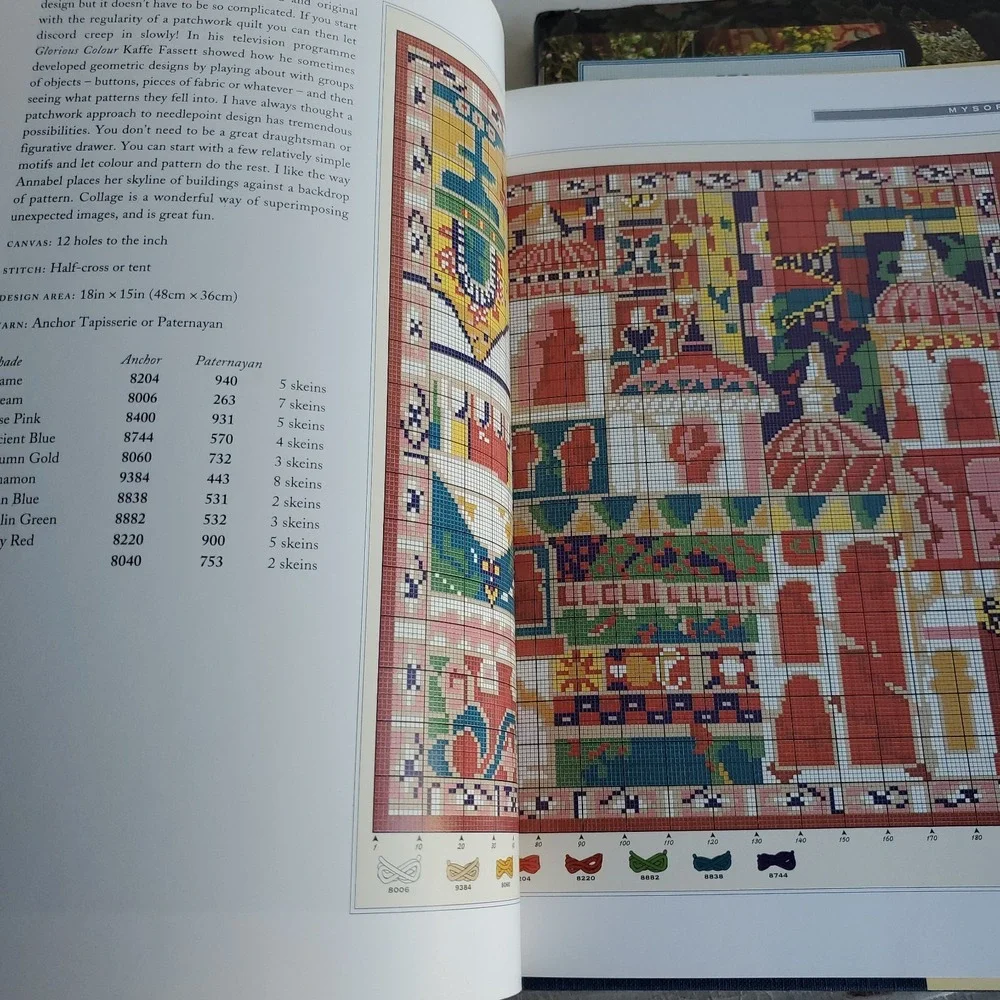 Group Of 4 Vintage Needlepoint Books For Needlework Includes Pattern Ehrman